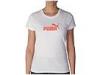 Tricouri femei Puma Lifestyle - #1 Logo Tee W - White/Tigerlily