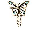 Diverse femei Lucky Brand - Openwork Set Stone Butterfly Barette - Turquoise