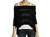 Bluze femei Free People - Convertible Sheer Stripe Sweater - Black