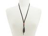 Diverse femei lucky brand - desert ace leather lariat necklace - brown