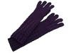 Special Iarna femei Jessica Simpson - Cable Knit Gloves with Embroidered Logo - Purple