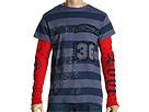 Bluze barbati Ed Hardy - Tiger Crawling Applique Embroidery L/S Tee - Navy