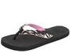 Sandale femei roxy - amazon - zebra/black/pink