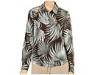 Camasi femei Tommy Bahama - Palm Fringe Button Front Shirt - Barolo Brown/White