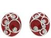 Diverse femei Andrew Hamilton Crawford - Champagne Earrings Silver - Red