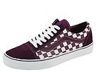 Adidasi barbati Vans - Old Skool - (Checkerboard) Dark Purple/True White