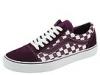 Adidasi barbati Vans - Old Skool - (Checkerboard) Dark Purple/True White
