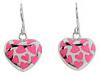 Diverse femei Andrew Hamilton Crawford - Heart Overlay Earrings - Pink/Silver