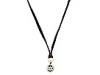 Diverse femei King Baby Studio - Button Leather Necklace - Black/Skull