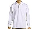 Bluze barbati Adidas - ClimaLite&#174  Long Sleeve Stretch Pique Polo Shirt - White/Black