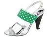 Pantofi femei Marc Jacobs - 693974 - Silver Lame/Green Fabric