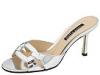 Sandale femei Anne Klein New York - KLAiko - Silver Specchio Shiny Metallic Leather