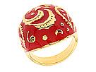 Diverse femei Jessica Elliot - Skinny Paisley Candy Rings - Gold/Red