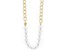 Diverse femei Michelle Roy Designs - Pearl And Chain Long Necklace - White/Gold