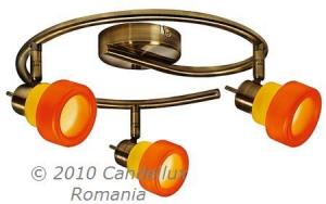Spirala VENICE 3x40W G9 Patina galben cu portocaliu