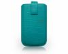 Husa piele samsung s5570 galaxy mini toledo - turquoise