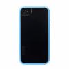 Carcasa apple iphone 4/ 4s skech glow - negru/albastru