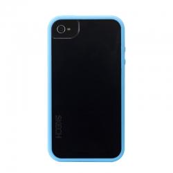 Carcasa Apple iPhone 4/4S Skech Glow - negru/albastru
