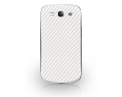 Folie design Samsung Galaxy S3 i9300 CARBON WHITE