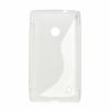 Carcasa Nokia Lumia 520 SILICON S Line - transparent