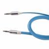 Cablu audio  jack 3.5 mm melkco-albastru