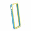 Protectie bumper Apple iPhone 4/ 4S - albastru cu galben