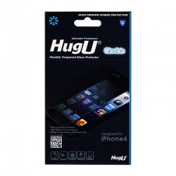 Folie protectie ecran iPhone 4 HugU Glexible (folie fata sticla flexibila + folie spate PET)