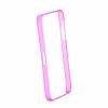 Protectie bumper apple iphone 5 - roz transparent