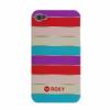 Carcasa apple iphone 4/ 4s roxy stripes - alb
