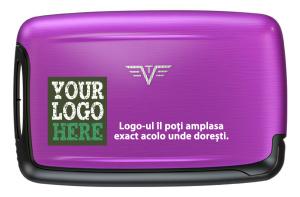 Portofel personalizat violet Tru Virtu Pearl