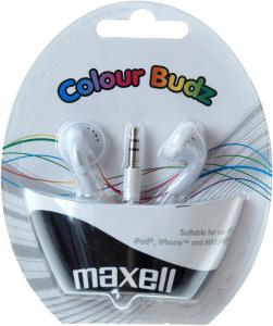 Casca in ureche 3.5mm alb Color Budz Maxell