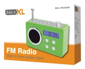 Radio portabil verde BasicXL - BXL-TR250GR