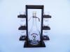 Minibar vertical din lemn cu sticla si paharute cdt-50-osh