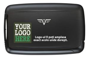 Portofel personalizat negru Tru Virtu Pearl