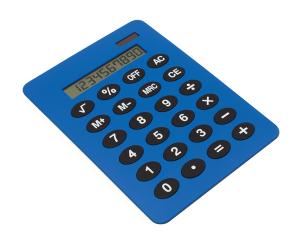 Calculator de mana A4 Buddy albastru