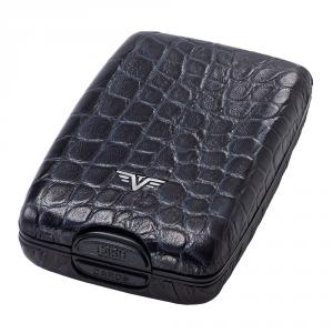 Portofel piele Croco Black Tru Virtu Cash & Cards - Leather Line