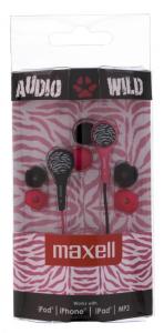 Casca in ureche 3.5mm roz cu negru Audio Wild Maxell