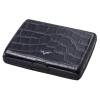 Portofel piele croco black tru virtu papers & cards -