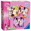 Puzzle minnie mouse, 3 buc in cutie, 25/36/49 piese