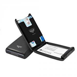 Portcard aluminiu mat gri Tru Virtu Credit Card Case - Silk Line