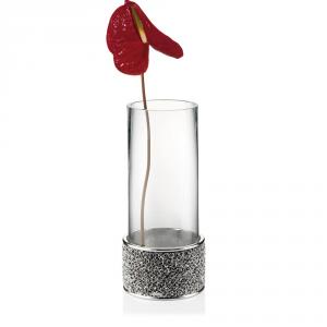 Vaza cilindrica cu suport sticla detasabil Rose