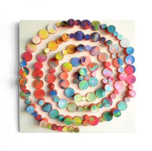 Tablou mozaic spirala colorata
