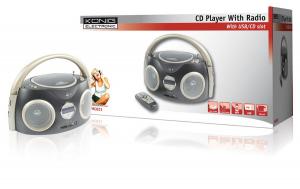 Radio CD player portabil cu slot SD si port USB Konig - HAV-PRCD21