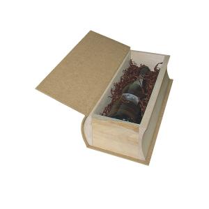 Cutie din lemn tip carte pentru o sticla de vin CDT-405A