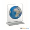 Glob pamantesc de birou Aria Desk Metallic Blue 22 cm