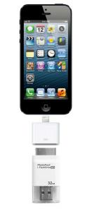 Memorie flash USB cu adaptor iPhone5 32GB i-FlashDrive