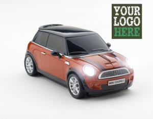 Mouse personalizat masina Mini Cooper S Spice Orange