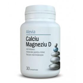 CALCIU MAGNEZIU + VIT D 30cpr ALEVIA- Crampe musculare,dinti sanatosi
