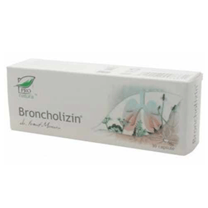 BRONCHOLIZIN 30CPS-Tuse expetoranta,calmeaza gatul iritat
