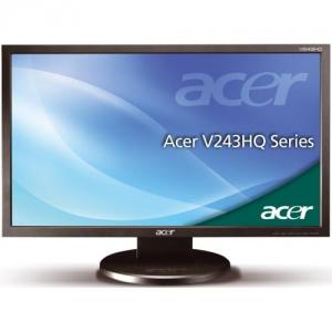 Monitor LCD Acer 24&#039;&#039;, Wide, Full HD, DVI, Negru, V243HQAObd